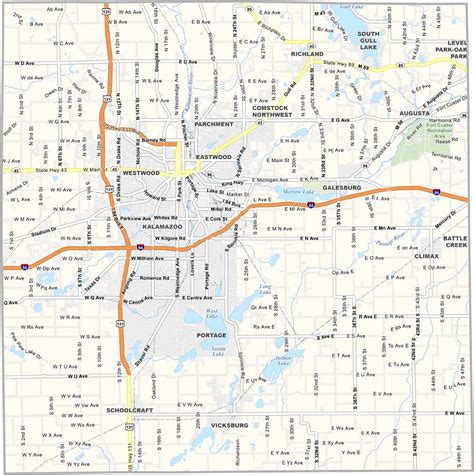Kalamazoo County Map Printable Michigan County Map GIS Geography