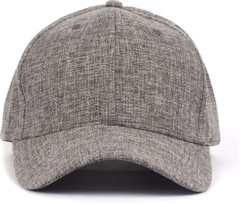 Zylioo Oversize XXL Faux Linen Baseball Cap,Breathable Woven Big Hat,Structured Plain Trucker ...