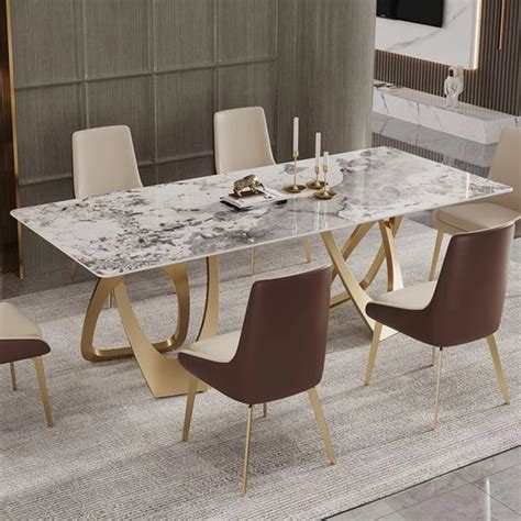 Contemporary Luxury 8 Seater Dining Table Set