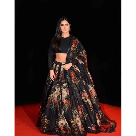 Black Color Printed Organza Semi-Stitched Lehenga and Blouse