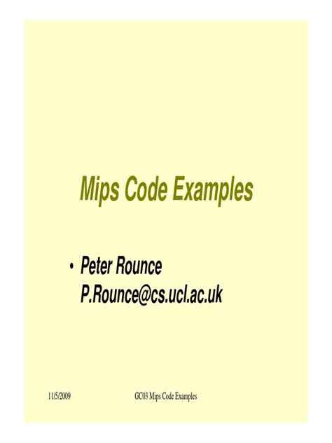 MIPS Programming Examples 的图像结果