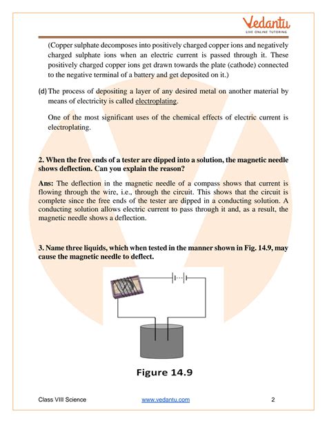 Image result for Class 8 Science Chemical Effects of Current