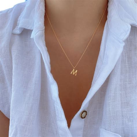 Gold Plated Creative Letter Pendant Chain – Myjewel India