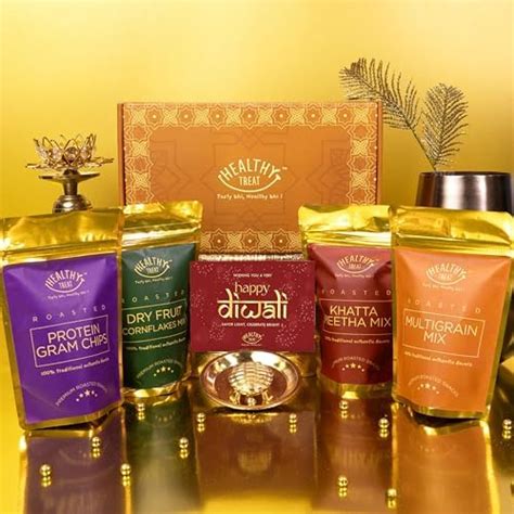 Healthy Treat Healthy Namkeen Diwali Gift Hamper | Roasted Snacks Gift ...