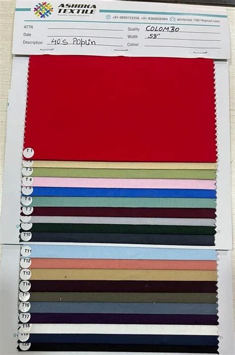 Cotton Poplin Fabric - Poplin Lycra Fabric Service Provider from New Delhi
