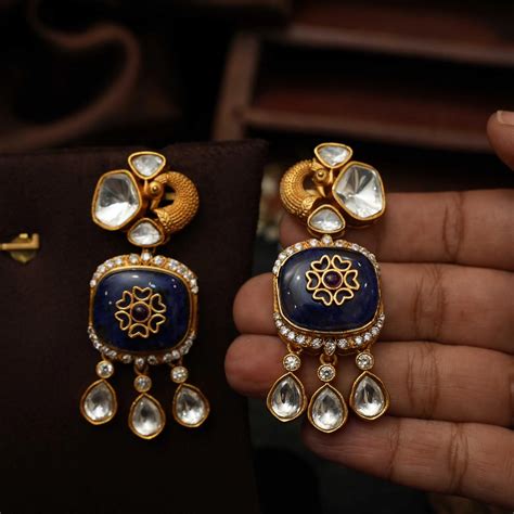 Kandan Polki Designer Earrings @ ₹1,450 | Free Delivery