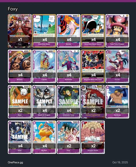 FOXY!!! One Piece Card Game Deck | One Piece Card Game