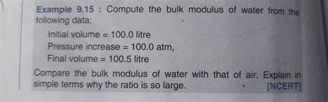 Image result for Bulk Modulus of Water Application