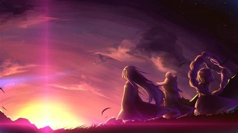 Yasaka Kanako, sunset, Touhou - wallpaper #102371 (2000x1200px) on ...