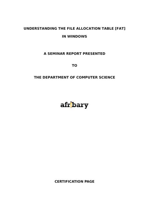 Image result for File Allocation Table