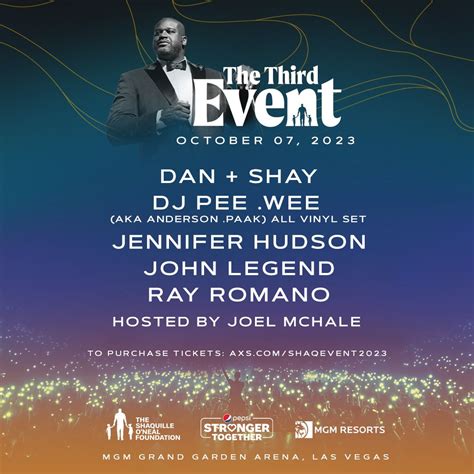 The Event: Shaquille ONeal, Dan and Shay, Jennifer Hudson, John Legend ...