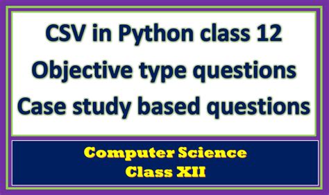 CSV Files in Python CBSE 12 的图像结果