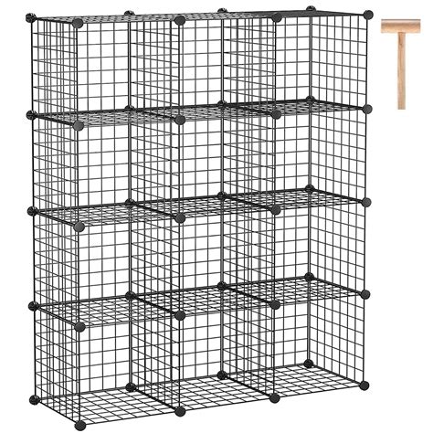 C And Ahome Wire Cube Storage 12 Cube Storage Organizer | Desertcart INDIA