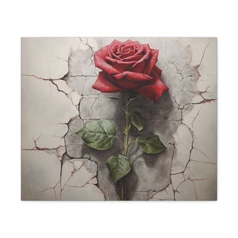 The Rose That Grew From Concrete Canvas Gallery Wrap (11 Different Size ...