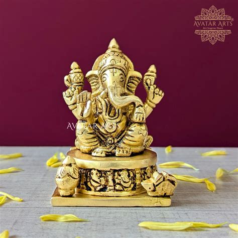 Brass Ganesh Idol & Brass Ganesh Murti Collection – Avatar Arts