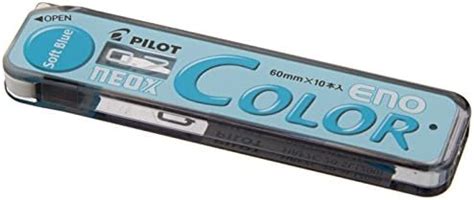 Pilot Color Mechanical Pencil Lead Eno, 0.7mm, Soft Blue, 10 Leads ...