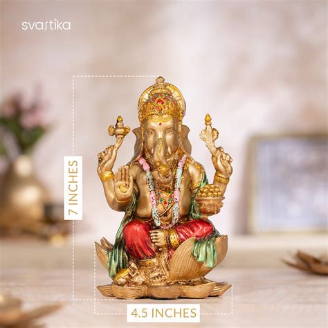 Buy Ganesh Murti for Home | Handcrafted Svastika Ganesh Idols