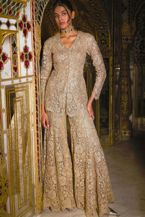 Dash and Dot - EMBROIDERED LACE FLARED PANT | Online Store – dash and dot