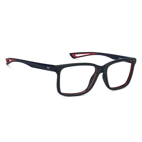 Buy Tommy Hilfiger TH6013 Large (Size-55) Matte Blue Red C2 Unisex ...