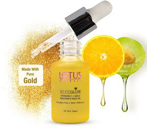 LOTUS HERBALS WhiteGlow Vitamin C and Gold Radiance Face Oil | For Dull ...