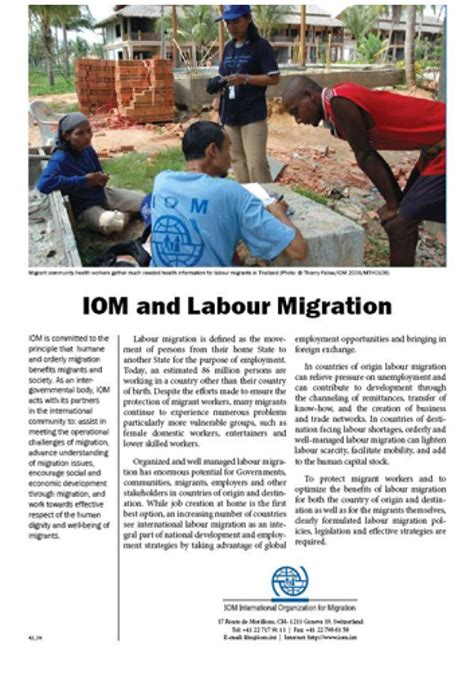IOM and Labour Migration | IOM Publications Platform