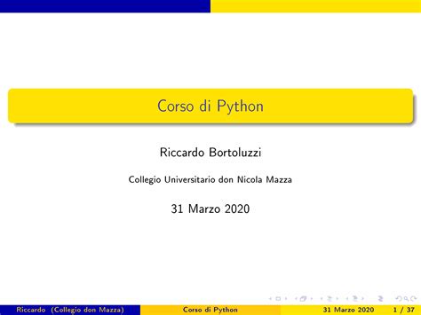 Corso Tutorial Python 的图像结果