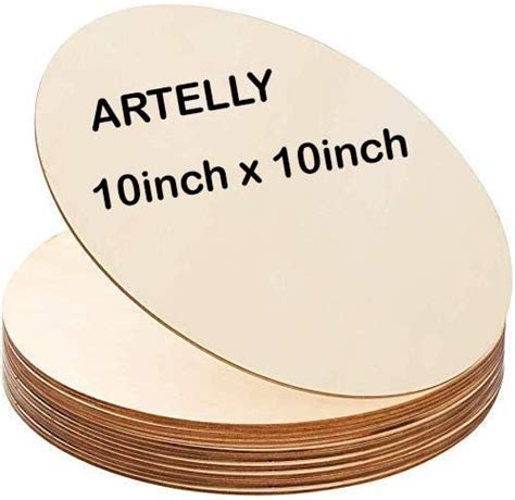 ARTELLY Round Circle MDF Pine Wood MDF Boards for Resin Art and Craft ...