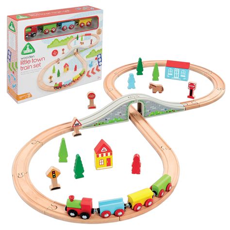 Buy Early Learning Centre 35 pieces Wooden Little Town Train Set For ...