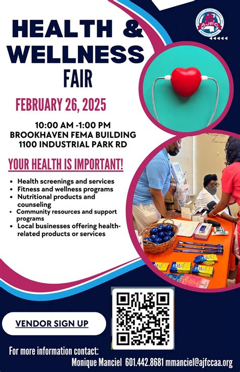 AJFC Health and Wellness Fair, Industrial Park Rd, Brookhaven, MS 39601 ...
