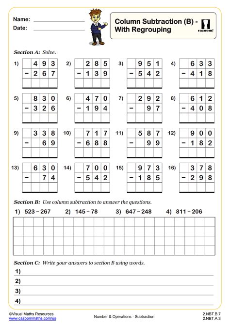 Image result for Subtraction Expanded Form Worksheets