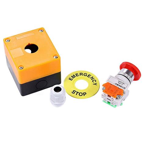 MAOKA Emergency Stop Push Button Switch with 1NO 1NC India | Ubuy