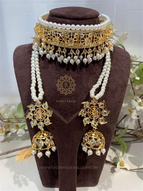 Tuba White Choker Set – Sadiahyderabadi