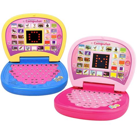 Gooyo 2011A Battery Operated Educational Learning Laptop Toy with LED ...