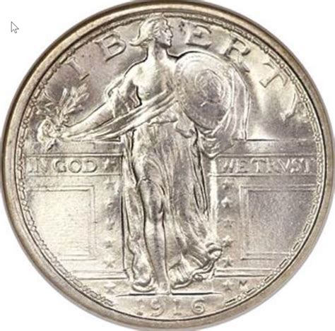90% Standing Liberty Quarter (1916) - Silver Coin for Sale