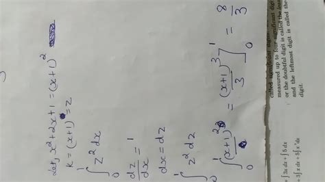 Integrate( x^2+2x +1 )with respect to dx having limit 0 to 1. Can we ...