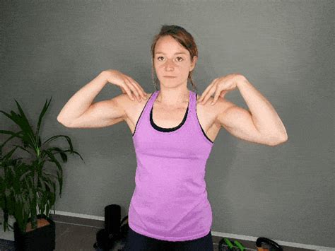 Schulterkreisen mit Armen auf der Schulter / Übung - Bewegungsfreund.org