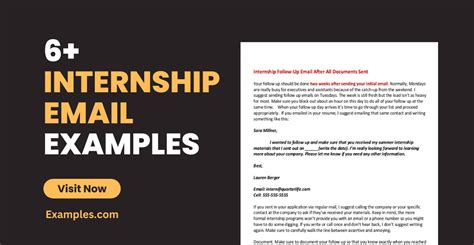 Image result for Internship Email Example