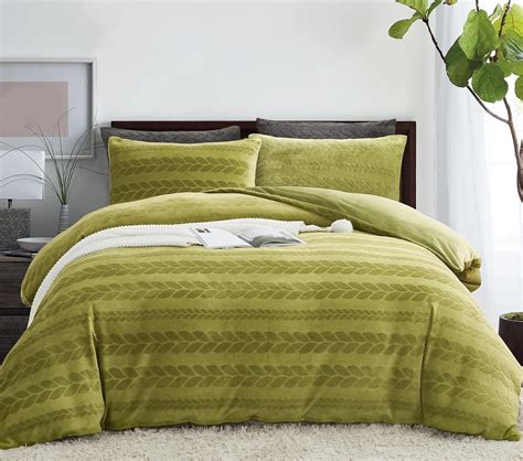 Soft Warm Velvet Flannel Duvet Cover Queen Size 3 Pcs Luxury Winter ...