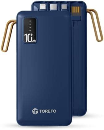 Toreto Trinity Pro 10000mAh Li-Polymer 12W Fast Charging Power Bank ...
