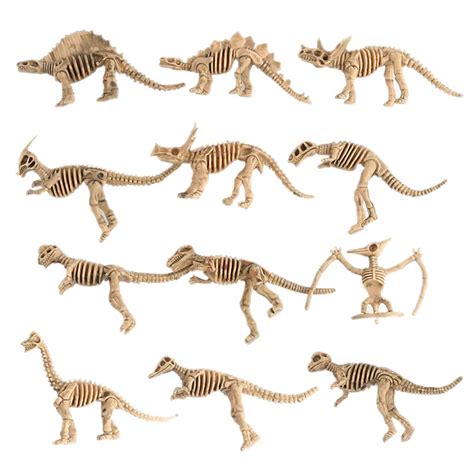 Buy Dinosaur Skeleton Figure,12pcs Realistic Dinosaur Skeleton Figures ...