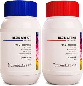 Flipkart.com | TRENDIKRAFT Epoxy Art Resin Hardener 2:1 150 Grams Kit ...