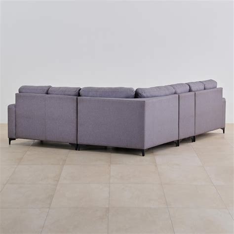 Buy Allen Arden Fabric 2+1+1+2 Seater Sectional Sofa Set - Grey from ...