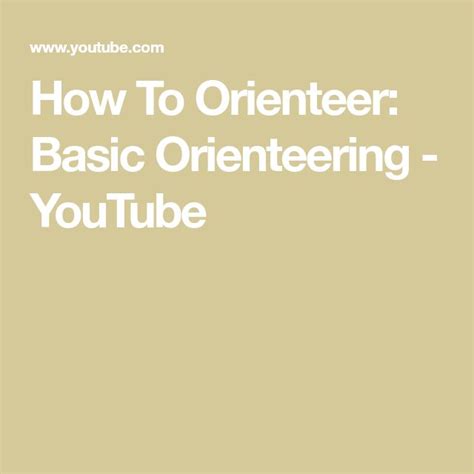 Image result for Orienteering Tutorial