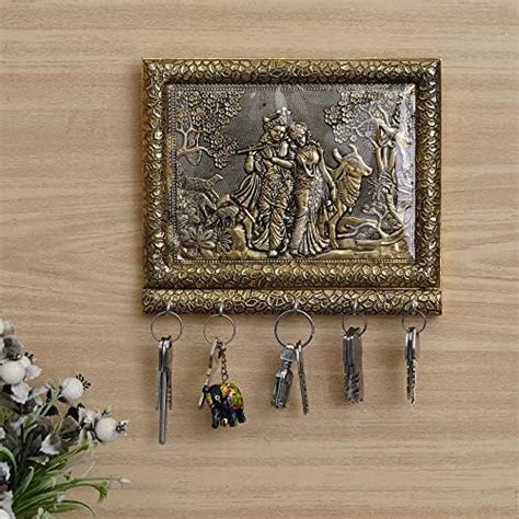 Webelkart Premium Key Shape Key Chain Holder with Showpiece Stand Wall ...