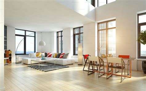 Modern apartment interior. 3d rendering design concept photo ...