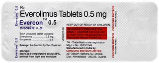 Evercon 05 Tablet 10 - Uses, Side Effects, Dosage, Price | Truemeds