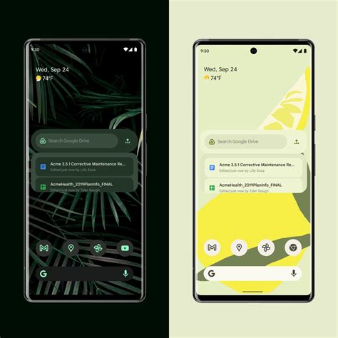 Android 12 Widgets 的图像结果
