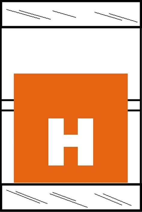 Tabbies Original COL'R'TAB 82050 Series Top Tab Alpha Labels, Orange"H ...
