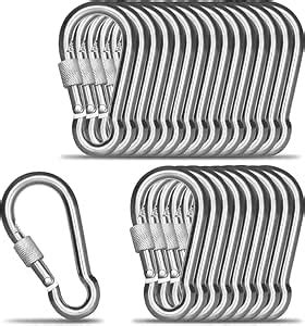 GYMRAT™ M8x80mm Multipurpose Snaphook/Carabiner Hook with Screw, Heavy ...