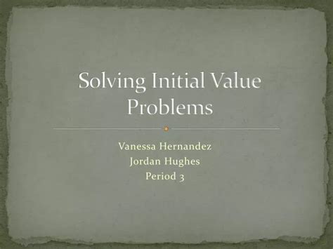 Image result for Finding Initial Value Problems